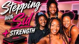 Stepping With Sid | Intermediate Step Aerobics Workout + Strength | 008