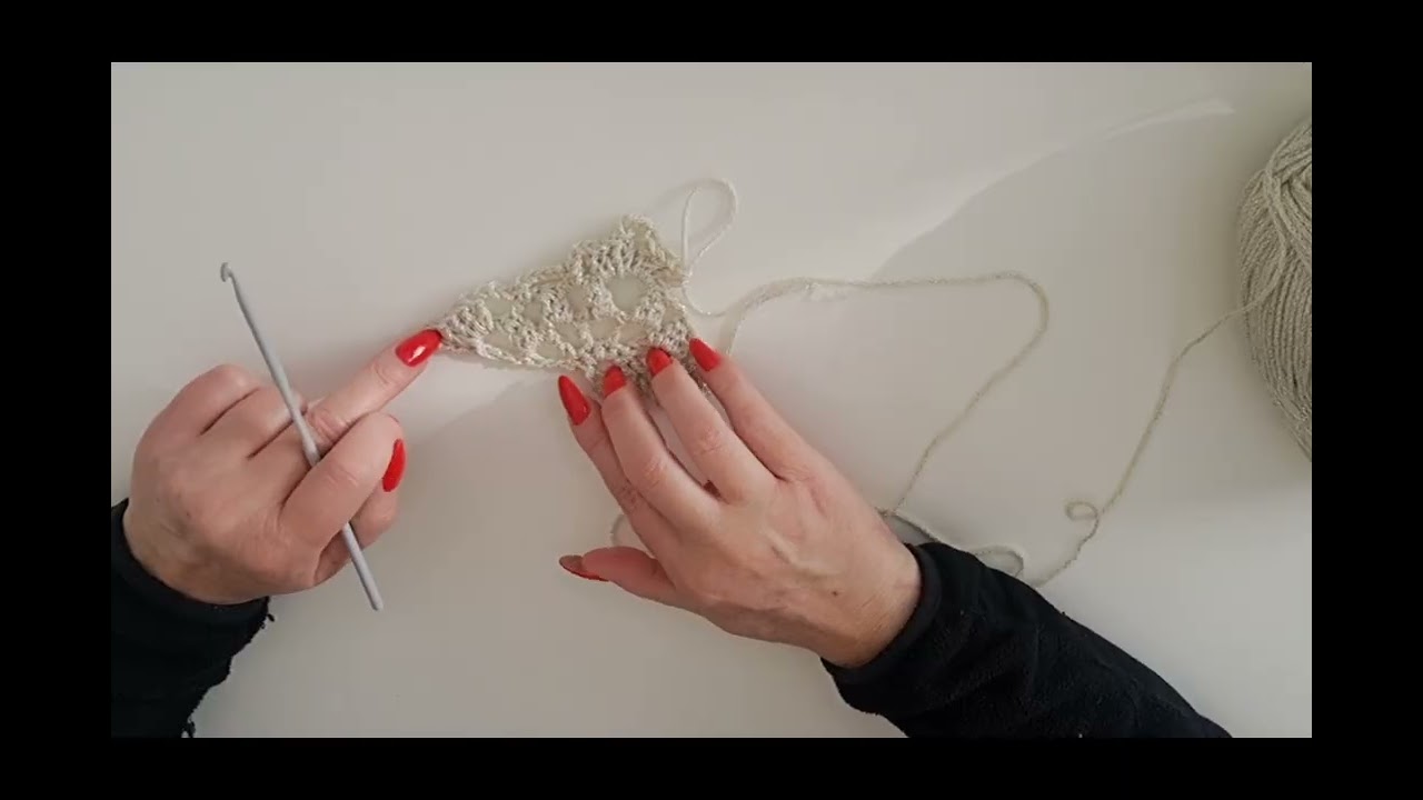 Magnifique châle-spécial gauchère-Les triangles #crochet #youtube #diy 