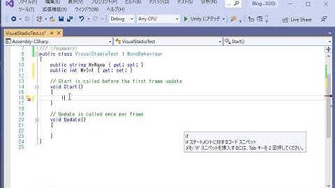 Visual Studioでコードスニペットを使う