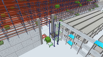 จำลองทำงานของระบบ AS/RS #Auto Motion Works