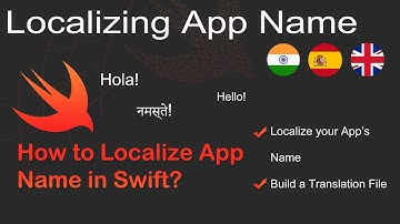 How to Localize your App Name in Swift?