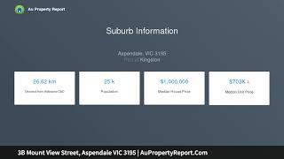 3B Mount View Street, Aspendale VIC 3195 | AuPropertyReport.Com