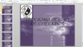 USO DE CHECKBOX E VISUAL BASIC