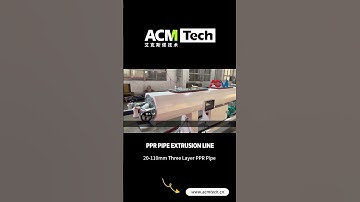 3 layers co-extrusion thick PPR pipe extrusion line, PPR Pipe extruder machine test runinig 20-110mm