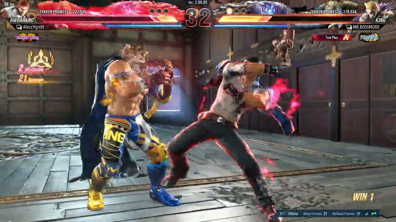 this tekken king player is weakk