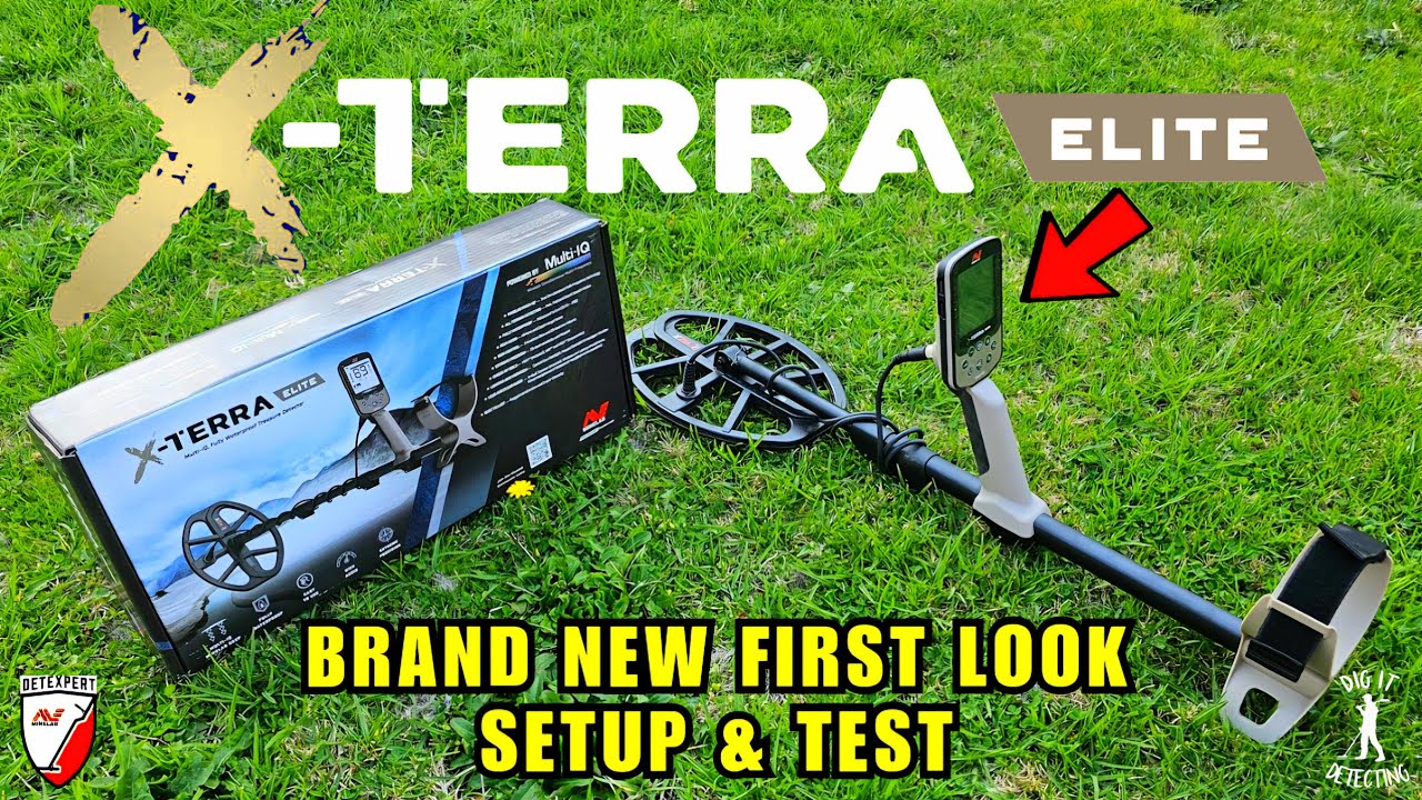 MINELAB X-TERRA ELITE - Unbox & Setup + Field Test First Hunt - YouTube
