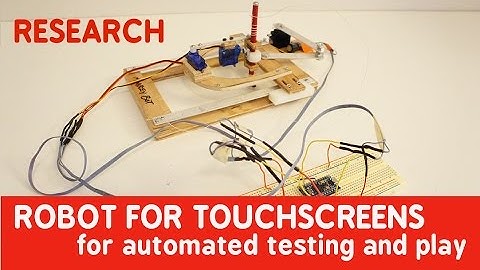 MonkeyBot: the robot to automate touchscreen testing or playing video games