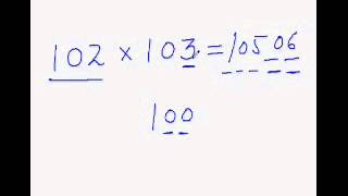 EasyCal 12 Multiplying Numbers Close to Base 100 above