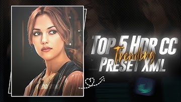 TOP 5 SHARPEN HDR CC PRESET | ALIGHT MOTION CC XML | ALIGHT MOTION CC PRESET | TOP 5 PRESET