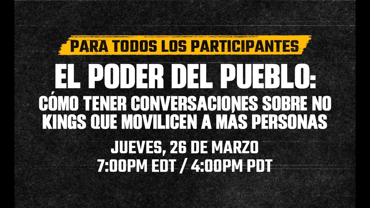 No Kings - El Poder del Pueblo