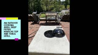 Outdoor Concrete Grill Table