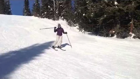 Dawn skis Brundage