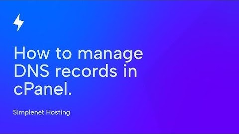 How to manage DNS records in cPanel
