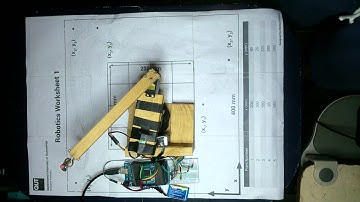 6th video - Quatrebot final setup, with two servos - Following a pre-defined trajectory once again
