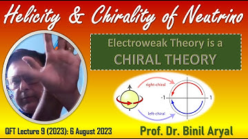 [QFT-L9]: Helicity & Chirality of Neutrino: A Brilliant Cosmic Dance (Dr. B. Aryal, TU / 6 Aug 2023)