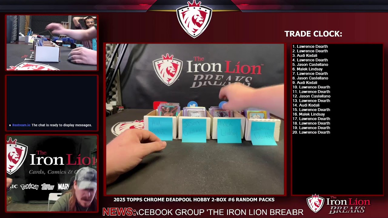 2025 Topps Chrome Deadpool Hobby 2-Box #6 Random Packs