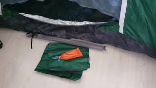Посылки из Китая: автоматическая палатка трёхместная и спальные мешки