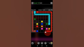 Flow Free [Level 18] (9×9 Hard) [Intro: Bonus Pack] | Walkthrough #Shorts