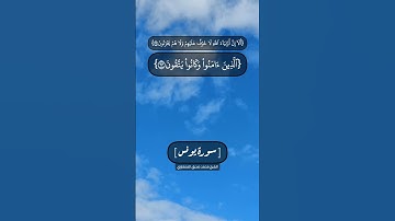 سورة يونس الآية ٦٢ الى ٦٥ بصوت الشيخ محمد صديق المنشاوي