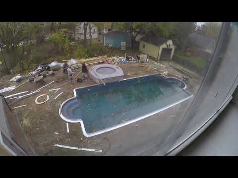 Fiberglass pool install timelapse: part 2