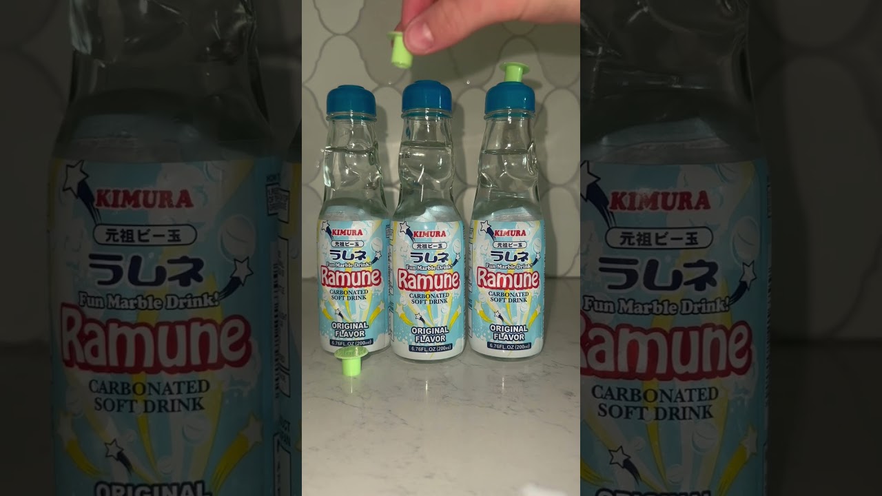 How to open Ramune soda. 