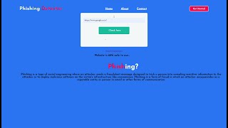 IBM Project Demonstration | Web Phishing Detection | Anna University