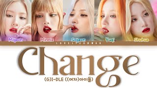 (G)I-DLE ((여자)아이들) – Change Lyrics (Color Coded Han/Rom/Eng) Resimi