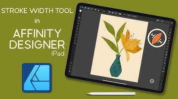 Stroke Width Tool - Affinity Designer iPad - Beginner Vector Tutorial- Graphic Design & Illustration