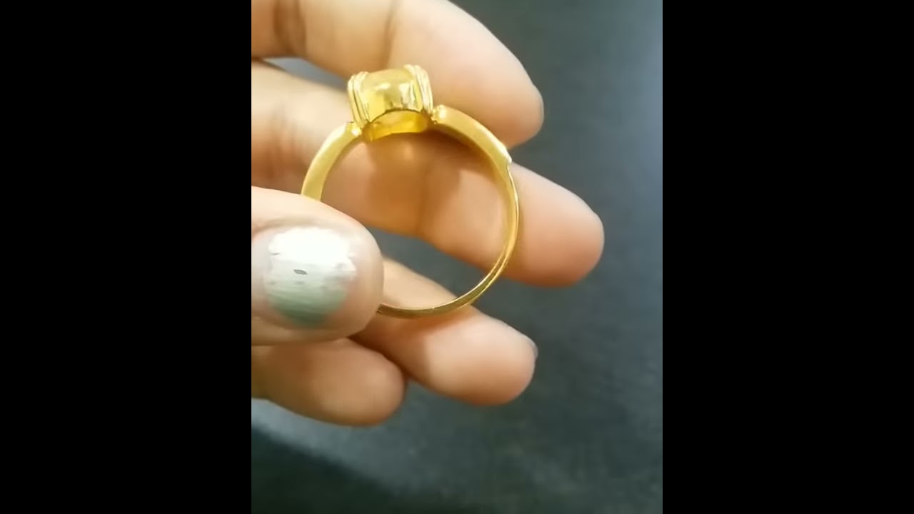 Pukhraj Ring In Panchdhatu | Yellow Sapphire Ring In Panchdhatu