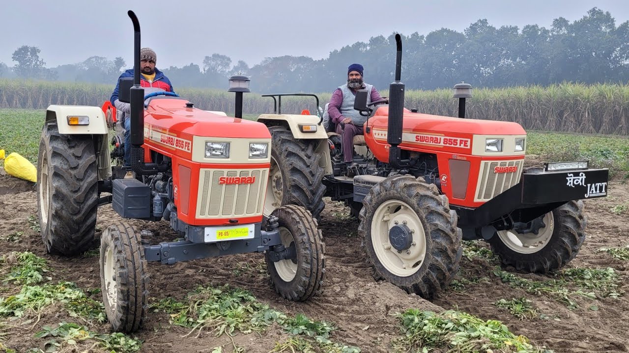 दोनों ट्रेक्टरों का कोई तोड़ नहीं नये स्वराज ने जीत लिया दिल New Swaraj 855 Gear Speed Testing