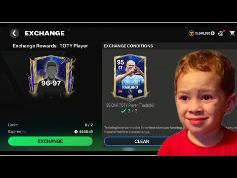 96-97 Exchange Funny Pack Opening Fc Mobile!