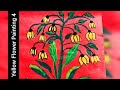 Yellow Flower Painting 4 for beginners/How to draw a Beautiful Acrylic Flower Painting Easy Step/