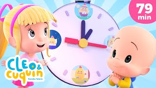 Hickory Dickory Dock el reloj marcó ⏰ y más canciones infantiles para bebés con Cleo y Cuquín