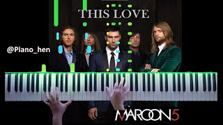 This Love - Maroon 5 (Piano Cover) With Lyrics