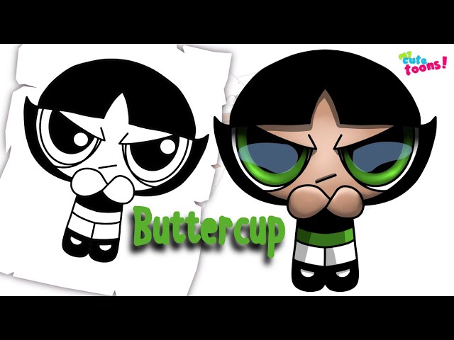 Nail Art Tutorial: 💚Baddie Buttercup Powerpuff Girl🔥 Who should