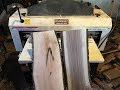 Woodmaster Planer 725 video. Cherry and Walnut slabs Woodmaster Planer 725 video. Cherry and Walnut slabs