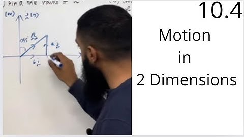 Edexcel AS Level Maths: 10.4 Motion in 2 Dimensions