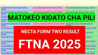 Matokeo ya Mtihani wa Taifa Form Two 2025 | FTNA Results 2025 