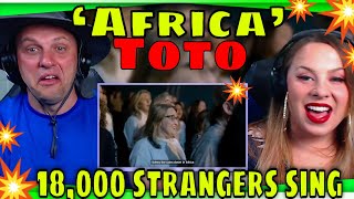 REACTION TO 18,000 strangers sing ‘Africa’ by Toto | THE WOLF HUNTERZ REACTIONS