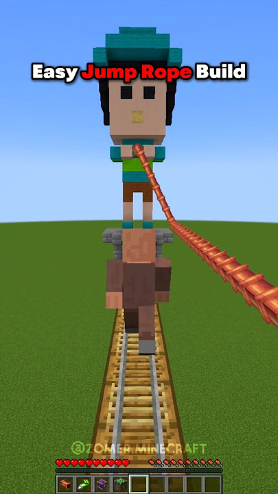 Squid Game Jump Rope Build Hack In Minecraft🤯 #minecraft #shorts