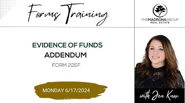 When and Why You Need To Disclose Funds in a Real Estate Transaction with a Form 22EF | Jen Knox