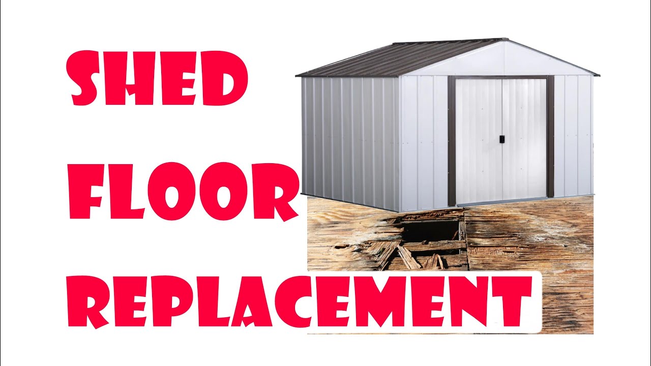 Замена гнилого пола в сарае