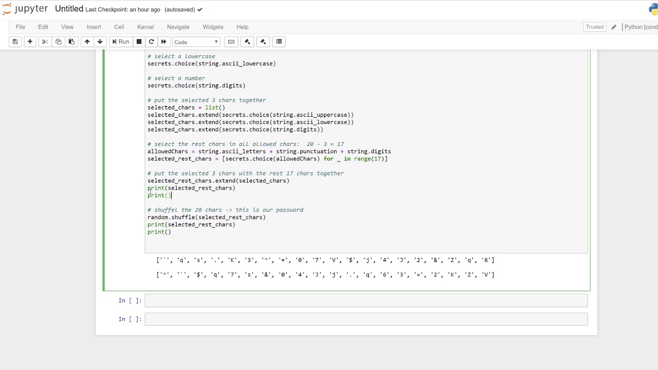 python password generator