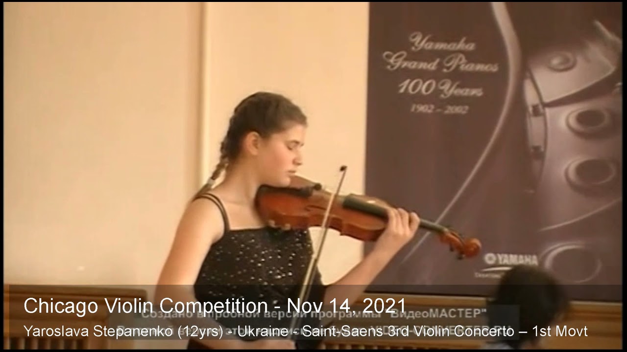Chicago Violin Competition 2021 Yaroslava Stepanenko (12yrs