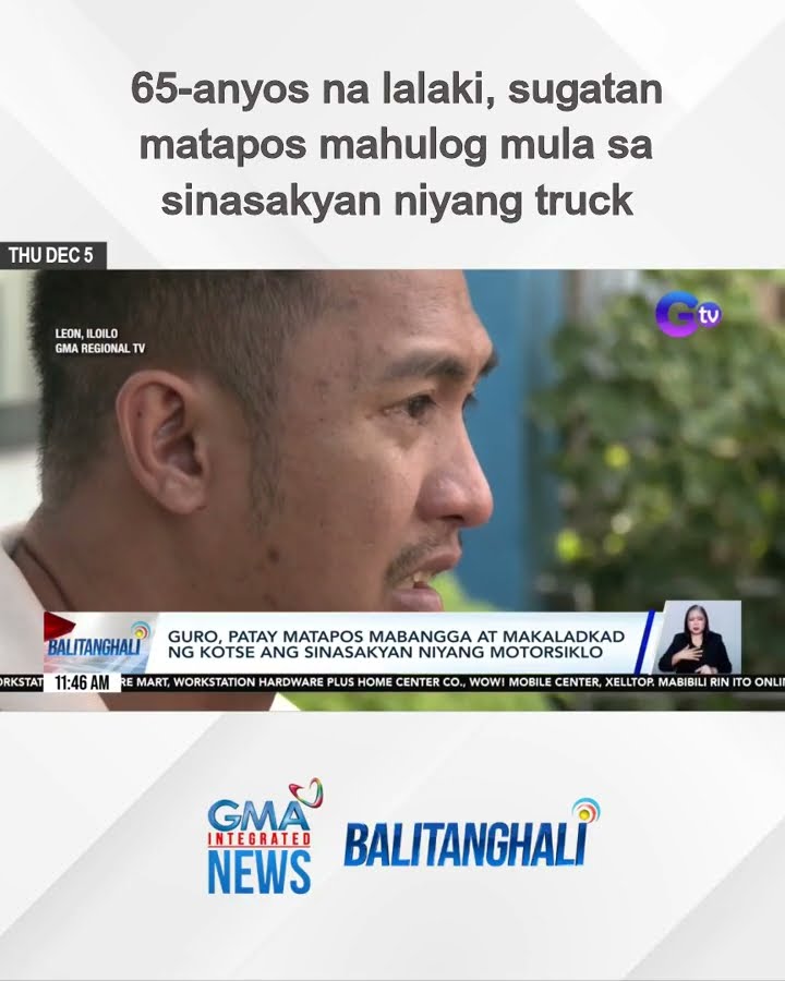 65-anyos na lalaki, sugatan matapos mahulog mula sa sinasakyan niyang truck | Balitanghali