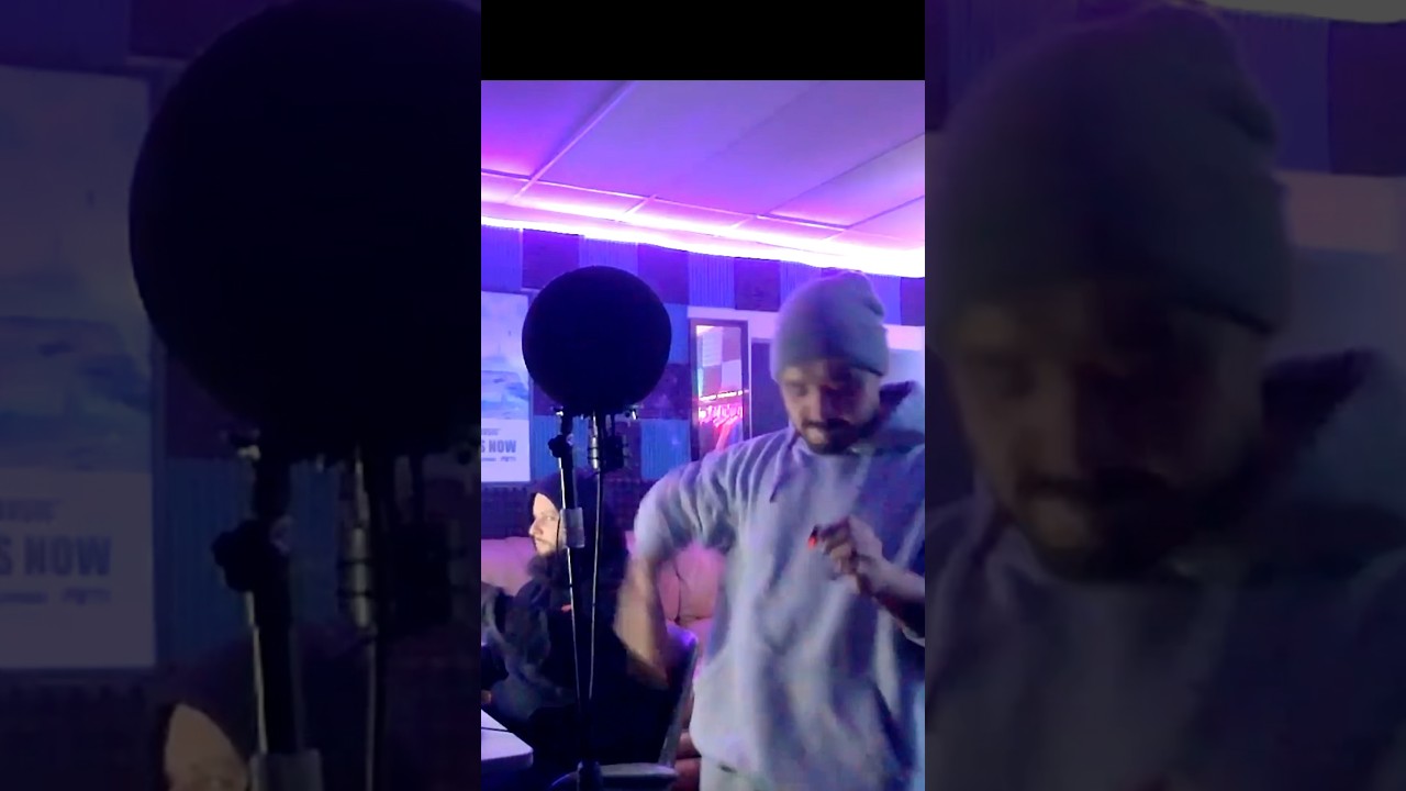 Spanish rapper Equis in Stockton studio session 