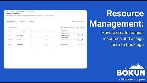 Resource Management Series: Creating manual resources