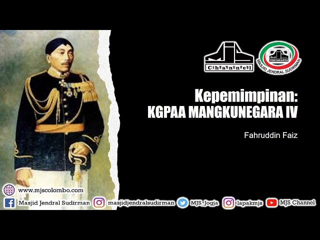 Ngaji Filsafat 278 : KGPAA Mangkunegara IV - Kepemimpinan class=