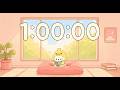 60 Minute Timer 📖 1 Hour chill lofi timer for Studying
