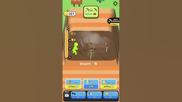Dig Dig ASMR - Gameplay Stickman Dig Deep Idle #shorts #part2  (iOS, Android)